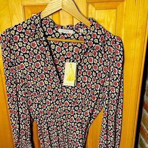 NWT Doen  Eliot Dress- NAVY BELLFLOWER